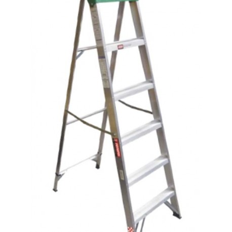 ESCALERA TIJERA ALUMINIO 3 PELDAÑOS  MAS  BASE  ALTURA 1.22M
