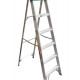 ESCALERA TIJERA ALUMINIO 4 PELDAÑOS  MAS  BASE  ALTURA 1.52M