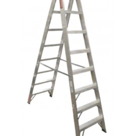 ESCALERA TIJERA DOBLE AL DE 6 PELDAÑOS TIPO II  102 Kg COLOR ALUMINIO