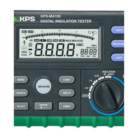 MEDIDOR RESIS.AISLAMIENTO  RESISTENCIA 10G OHM, VOLT AC/DC 1000V