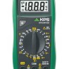 MULTÍMETRO 600V VOLT AC/DC, CORRIENTE AC/DC, TEMPERATURA, COMPROBADOR DE PILAS