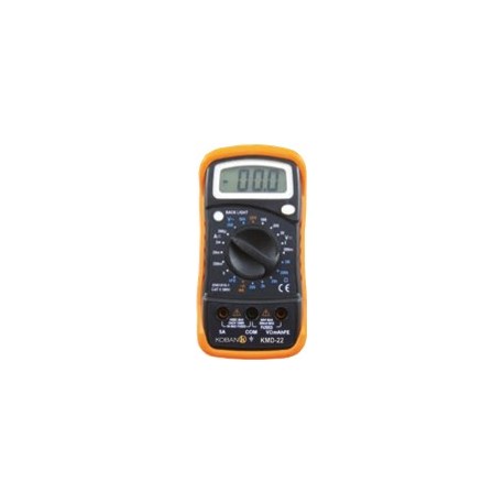MULTIMETRO DIGITAL , CAT II 500V, , 500V DC/AC, CORRIENTE DC 5 A, MEDIDOR DE TEMPERATURA, 10  TEMPER