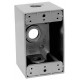 CAJA RECTANGULAE DE ALUM PARA USO INTEMPERIE DE 1 PUL MCA. CHD.