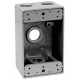 CAJA RECTANGULAR DE ALUMINO EN””””Y””””PARA USO INTEMPERIE DE 3/4″”””, MCA. CHD.