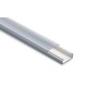 CANALETA EN PVC DE 10X20X2500MM TMK BLANCO S/DIV C/TAPA TRANSPARENTE MCA.THORSMAN