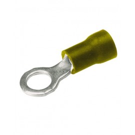 Zapata Terminal De Anillo Fabricada En Cobre Electrolitico Estañado Con Aislamiento De Vinil  Burndy