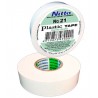 CINTA PARA AISLAR DE PVC No.21 19MM X 18 MTS COLOR BLANCO, MARCA NITTO