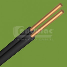 CABLE DUPLEX TIPO POT Y/O SPT DE 2 CONDUCTORES CAL. 18 AWG, BLANCO CONDULAC